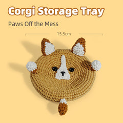 Crochet Corgi Storage Box