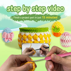 Easter Eggs & Basket Crochet Kit