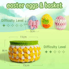 Easter Eggs & Basket Crochet Kit