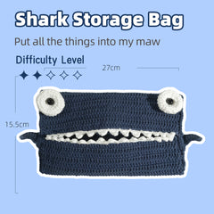 Shark Storage Bag Crochet Kit