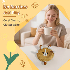 Crochet Corgi Storage Box