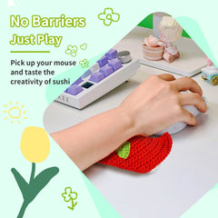 Crochet Sushi Wrist Rest