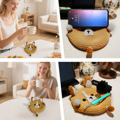 Crochet Corgi Storage Box