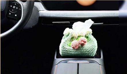 Car Crochet Accessories Tissue Cover