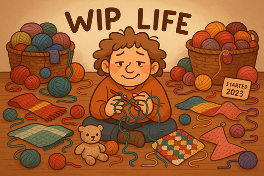 Always starting crochet projects and never finishing them? You're not alone — and you're not broken. Here's a funny, honest take on why WIPs happen, and why that's totally okay.