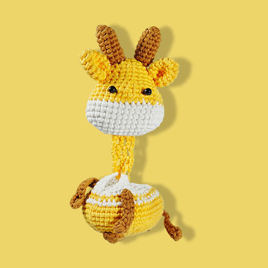 Adorable crochet ideals: Kynova's Crochet Giraffe Door Stopper