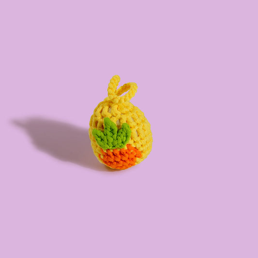 cover image of Free pattern-Easter egg with carrot pattern