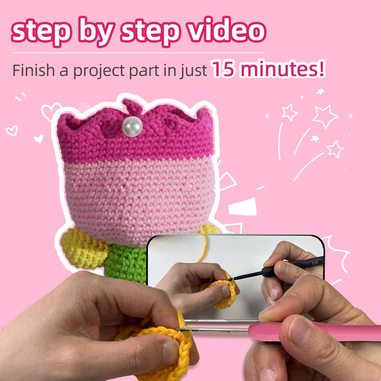 Tulip Bag Crochet Kit