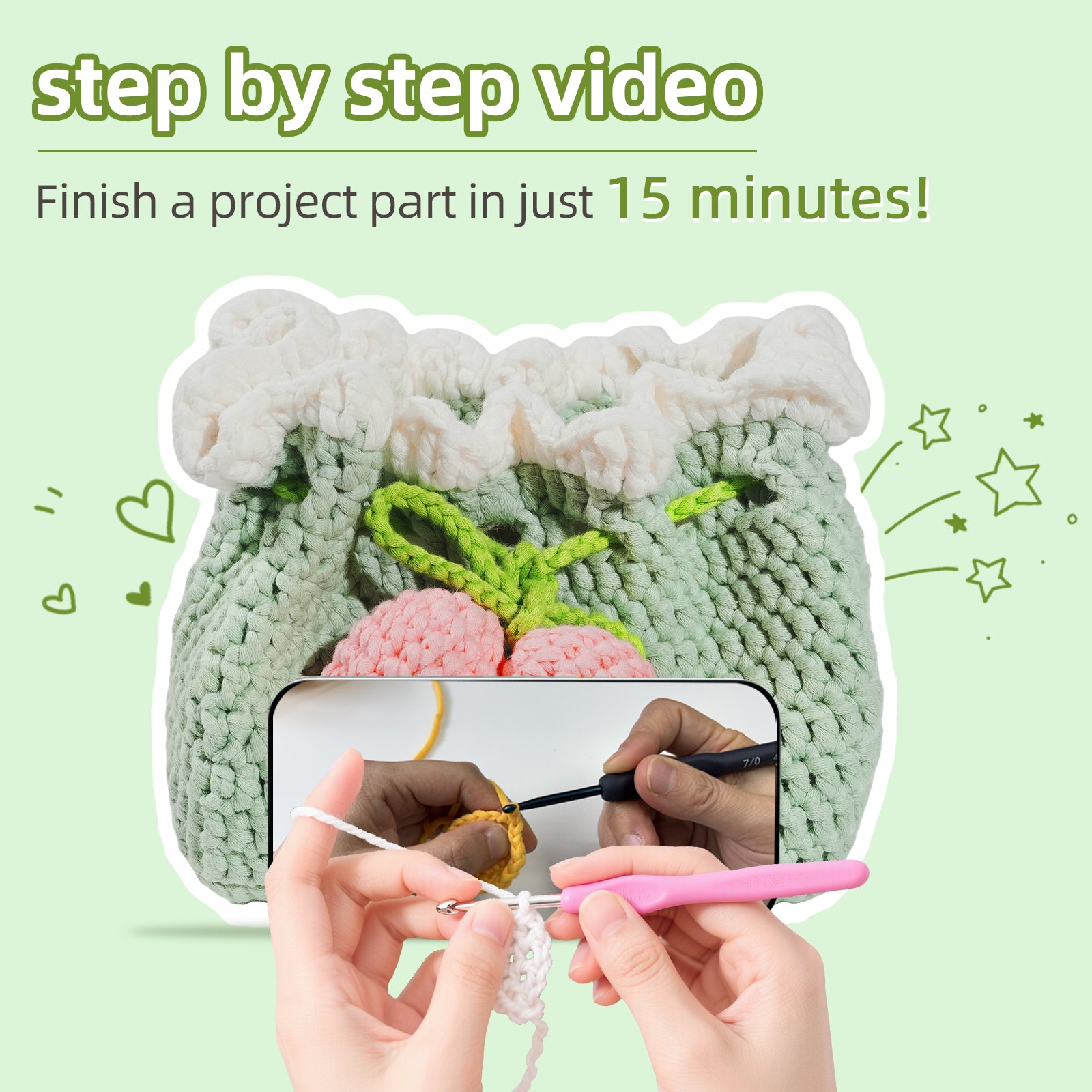 Tulip Tissue Box Crochet Kit