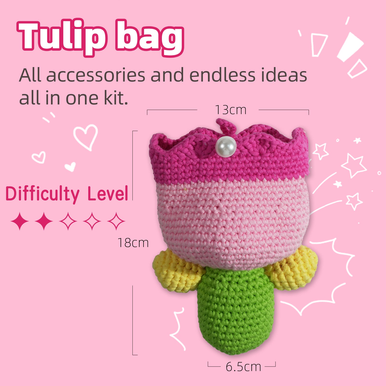 Tulip Bag Crochet Kit