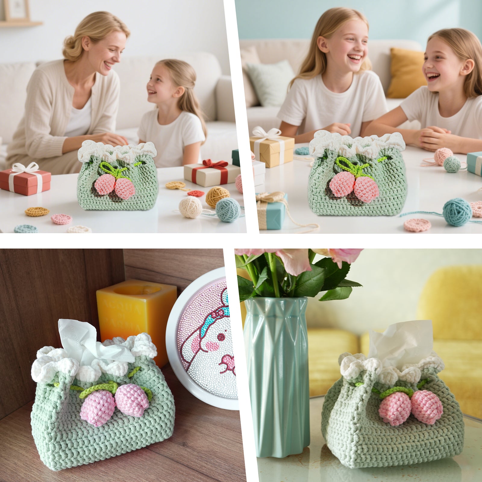 Tulip Tissue Box Crochet Kit