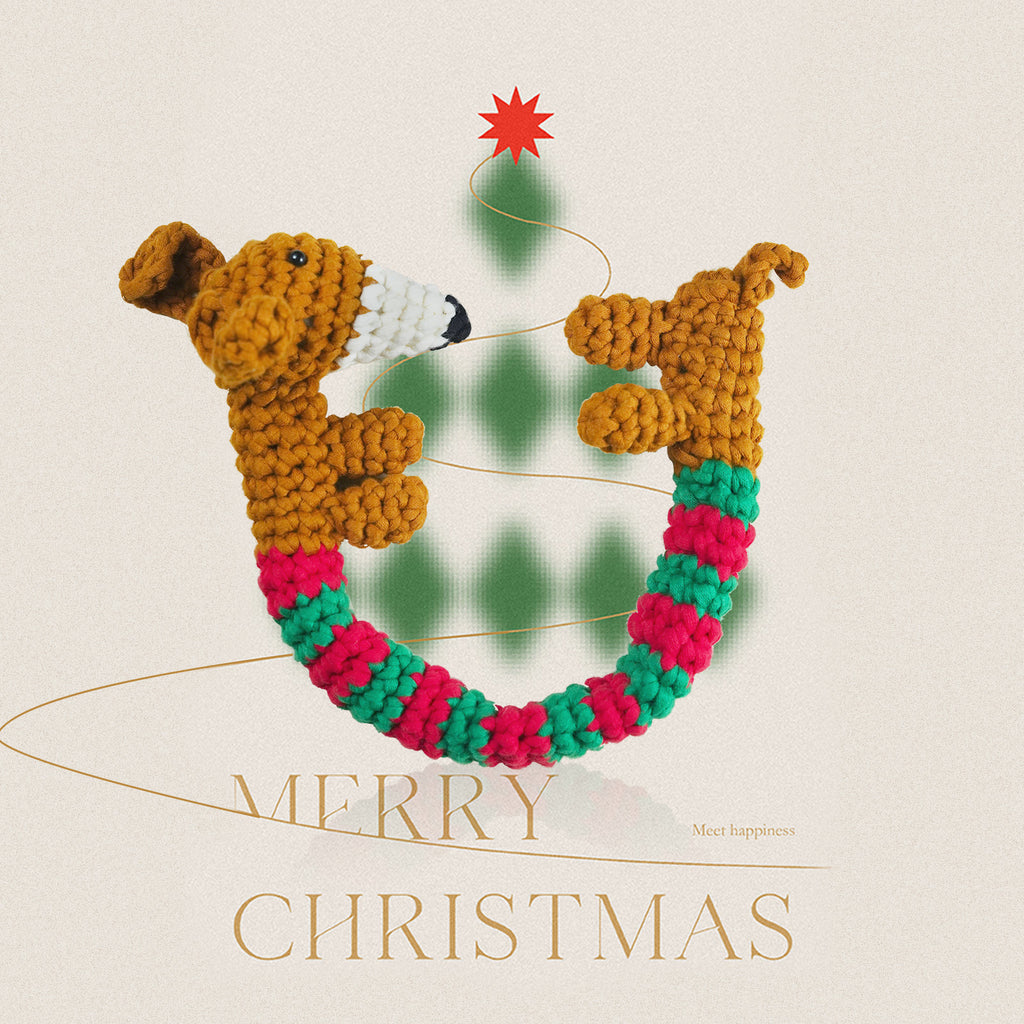 Christmas Long-Neck Dachshund Crochet Kit